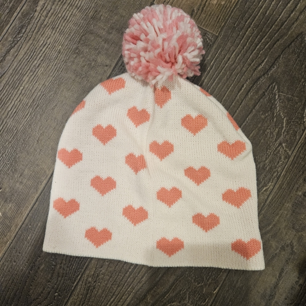 Wildlife Brand Valentines Heart Puff Ball Hat